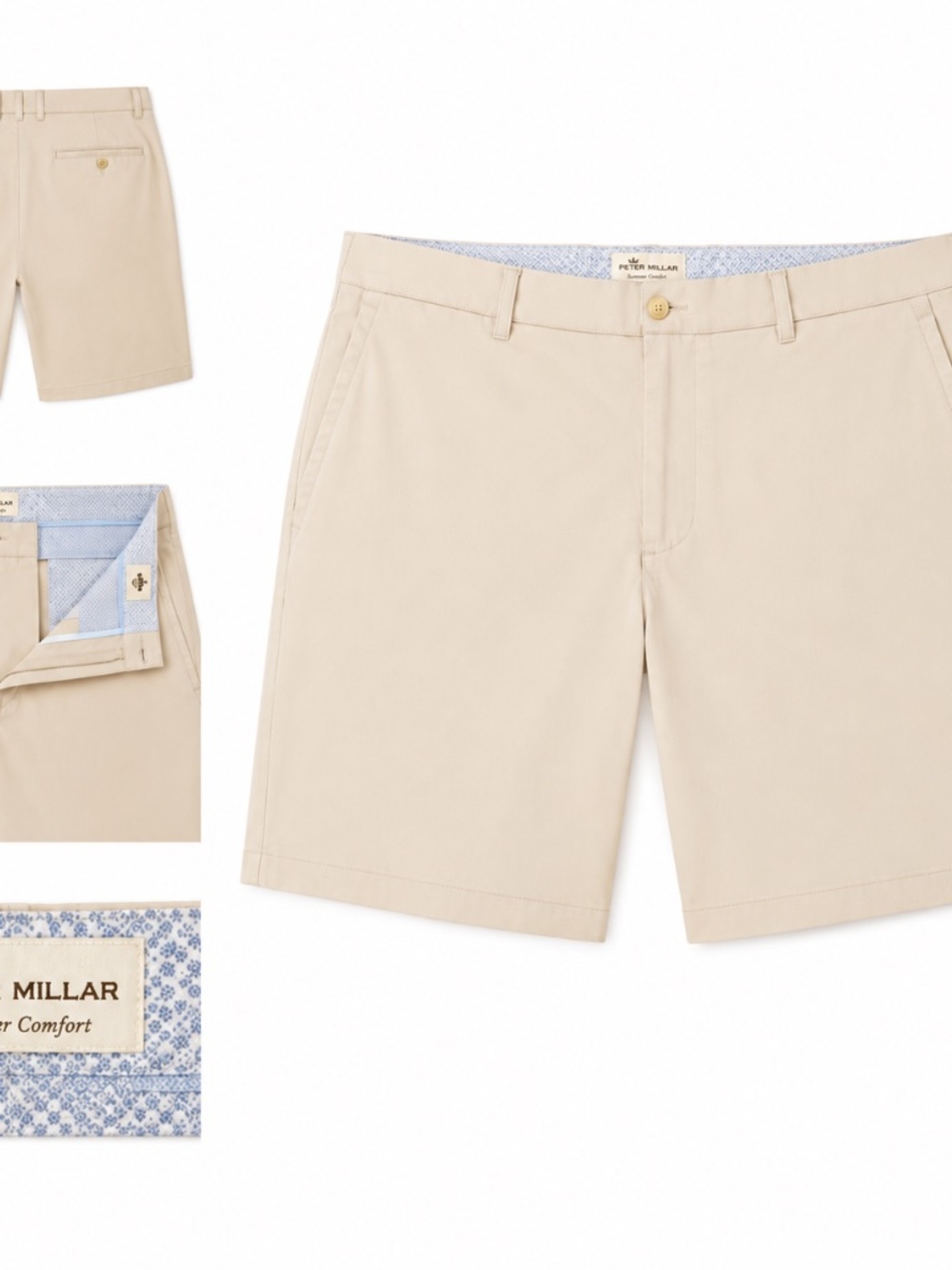 Men's Beige Peter Millar Shorts